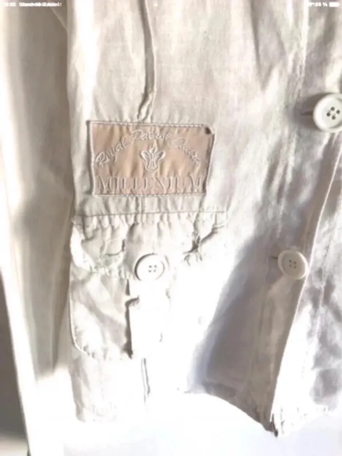 Veste en lin et coton blanche J&S Millenium taille 34/36 - photo numéro 5