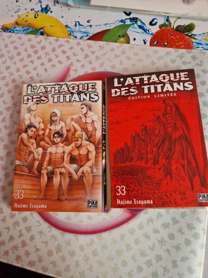 Lot de manga l'attaque des titans - photo numéro 4