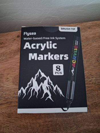 Lot crayons acrylique noir