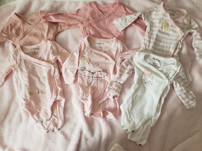 Lot bodies manches longues fille