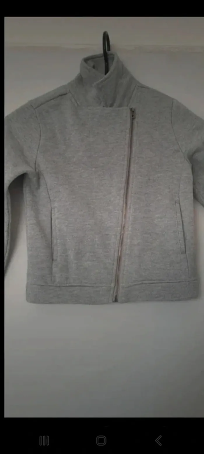 Veste zippée grise 6 ans gémo