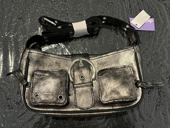 sac noir argenté