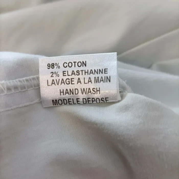Combishort beige clair Maje manches courtes ceinturée coton taille 36 coupe city chic A1085 - photo numéro 7
