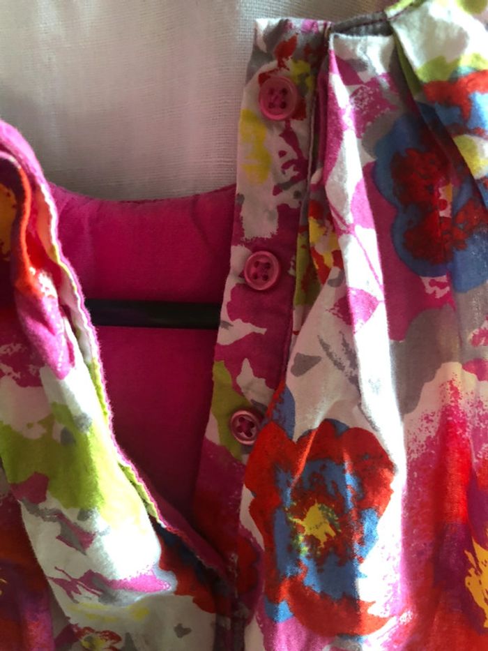 #Robe #absorba #bebe #24 mois #fleurs #rose - photo numéro 5