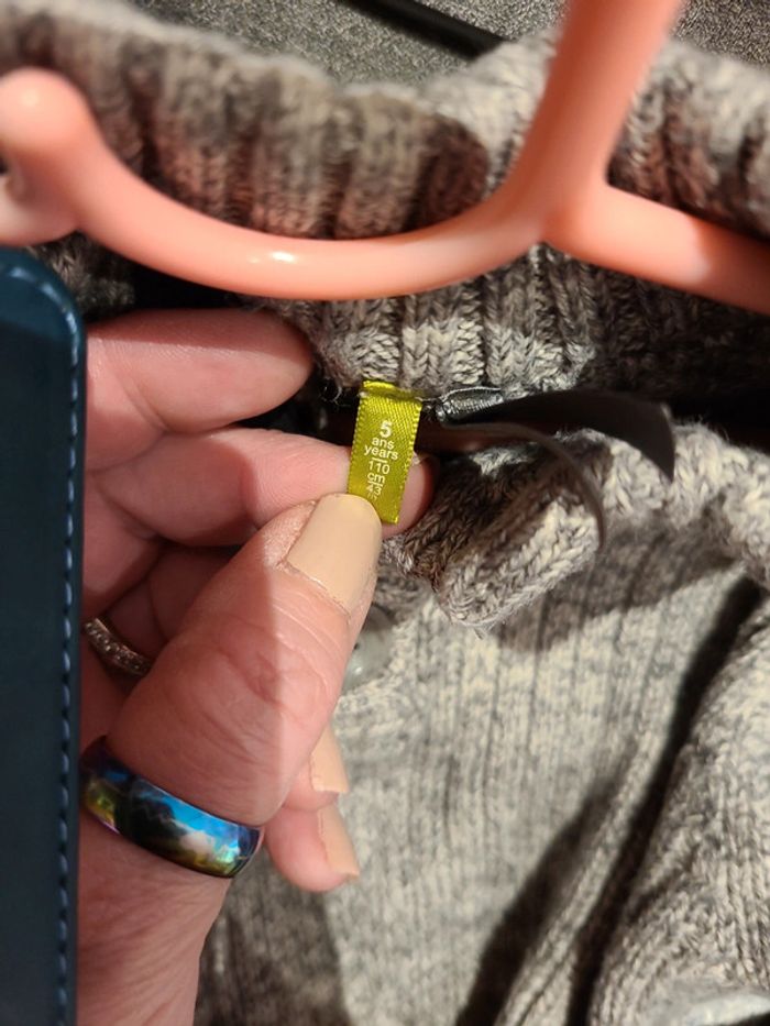 Pull gris - photo numéro 3