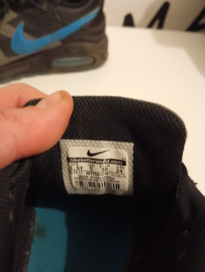 Basket noir grise et bleu Nike Airmax - photo numéro 7