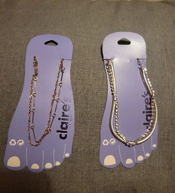 Bracelet chevilles en acier inoxydable 