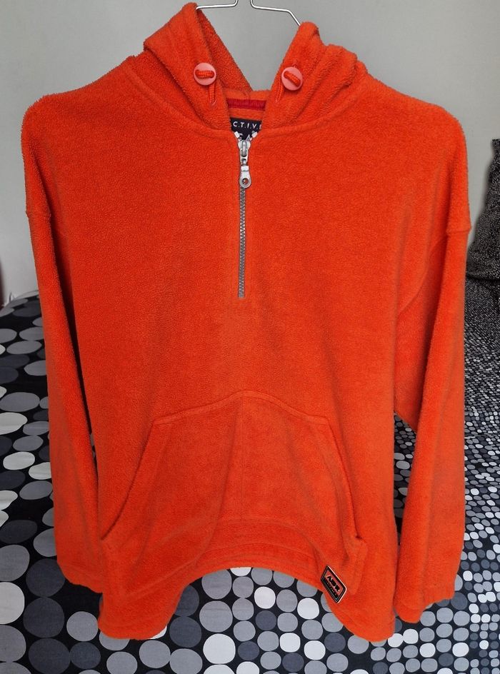 🧡 Sweat polaire zippé A.C.T.I.V.E WEAR – Enfant (14-16 ans) – Taille 158 - photo numéro 5
