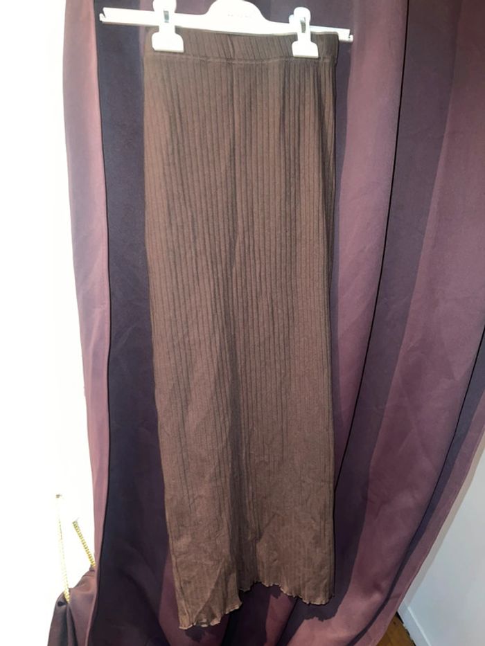 Jupe tube fendue en maille côtelée – Pimkie – Taille 36 - photo numéro 2
