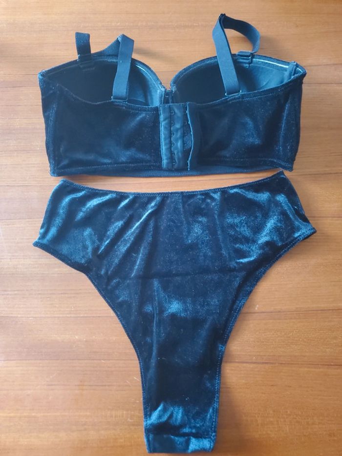 Soutien gorge satin velours 90C - photo numéro 5
