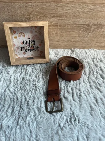 Ceinture marron en cuir GAP – Taille 34, cuir de vache authentique