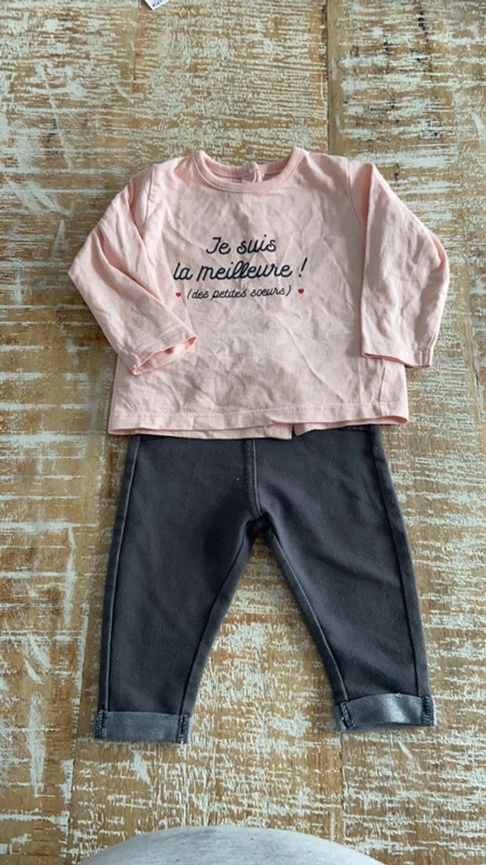 Ensemble tregging + t shirt