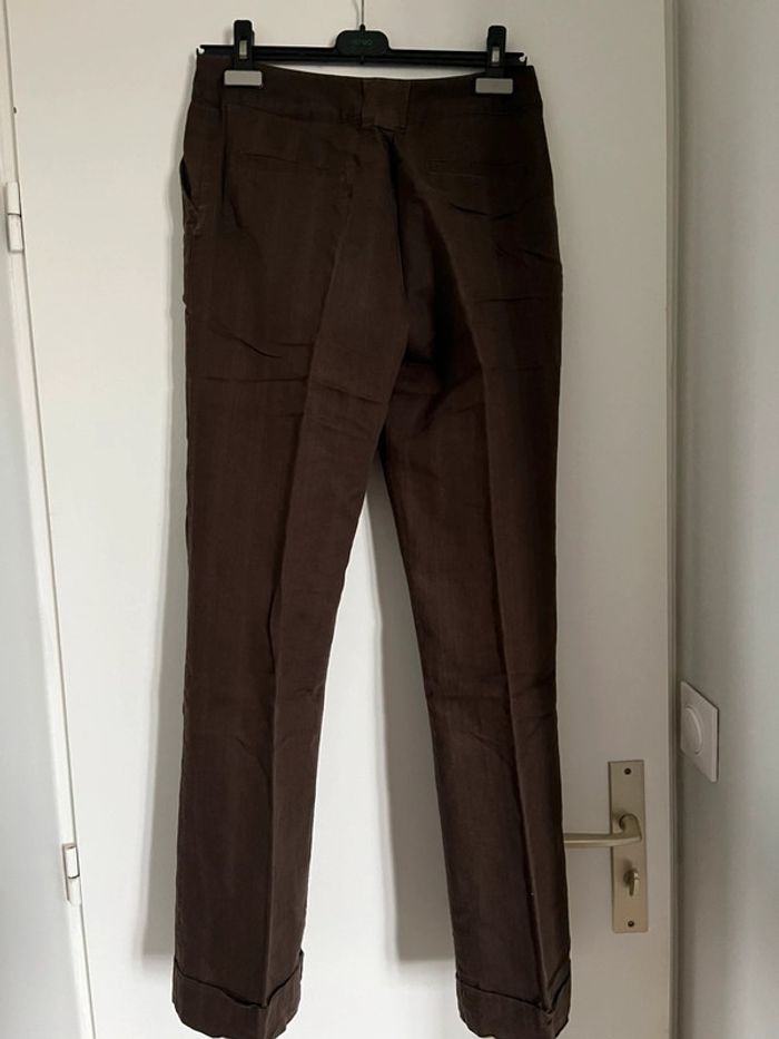 Pantalon marron t38 - photo numéro 2