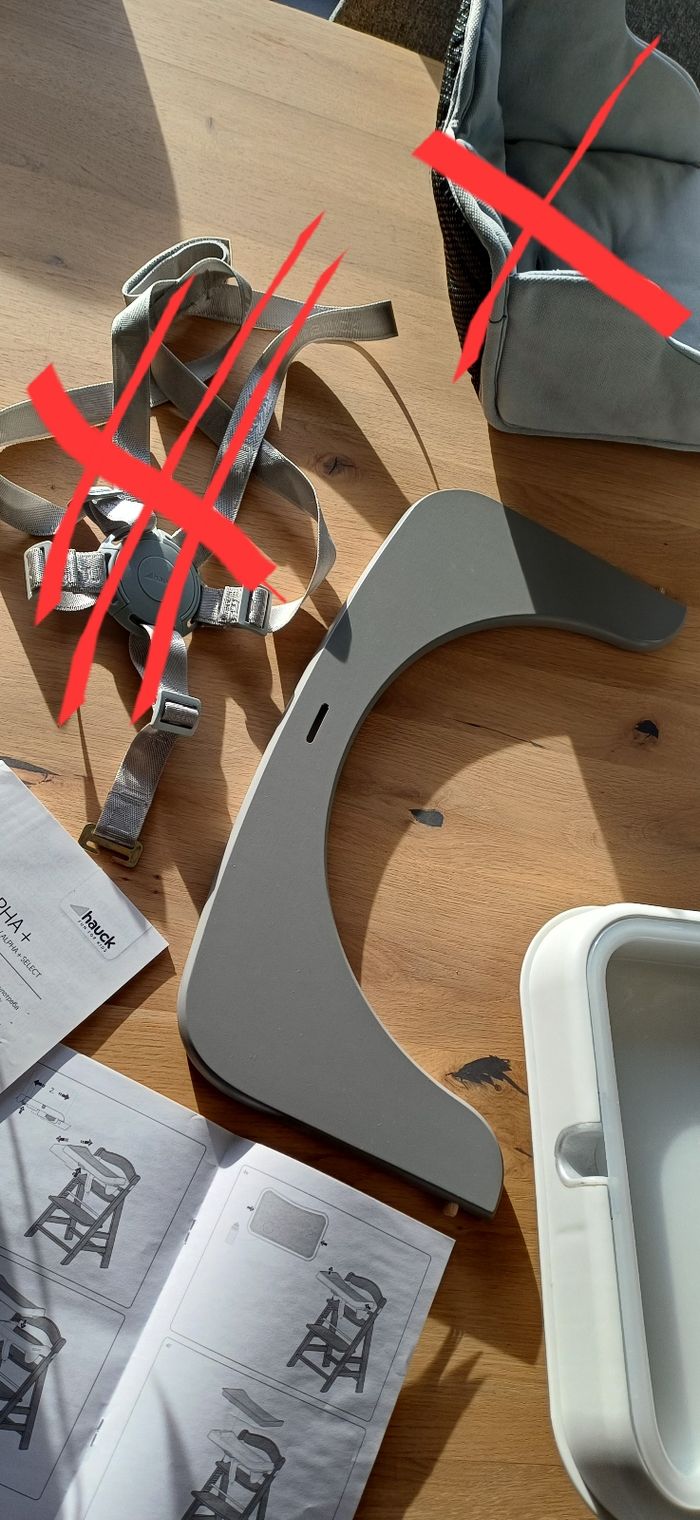 Tablette hauck alpha + barre de protection - photo numéro 5