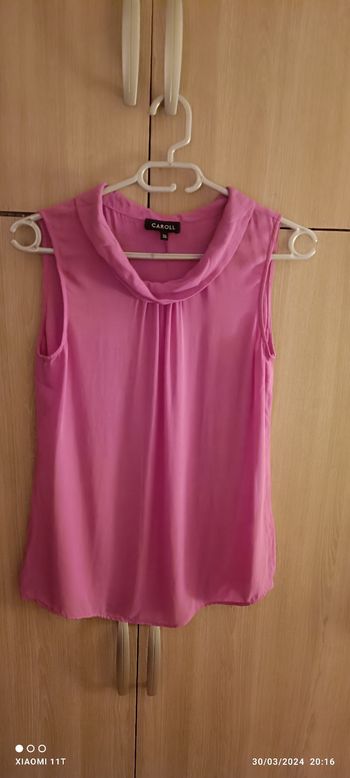 Débardeur en soie taille 36