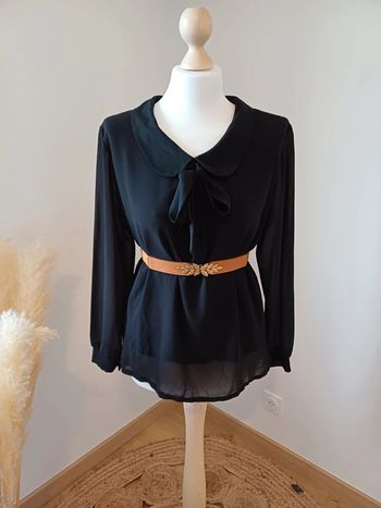 Blouse noire chic Appel's taille S 36