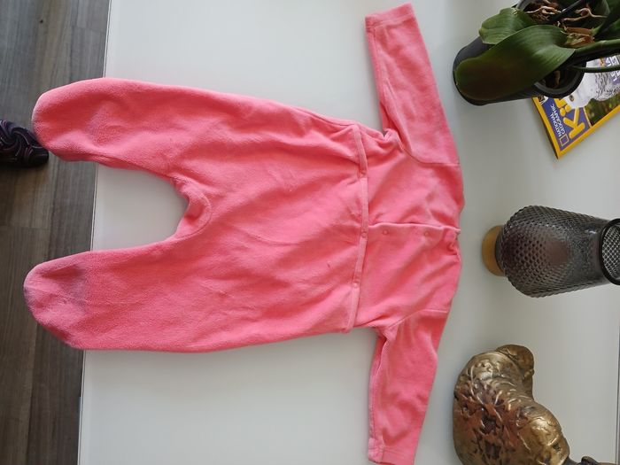 PYJAMAS VELOUR ROSE KIABI - photo numéro 3