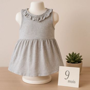 Robe grise 9mois Kiabi