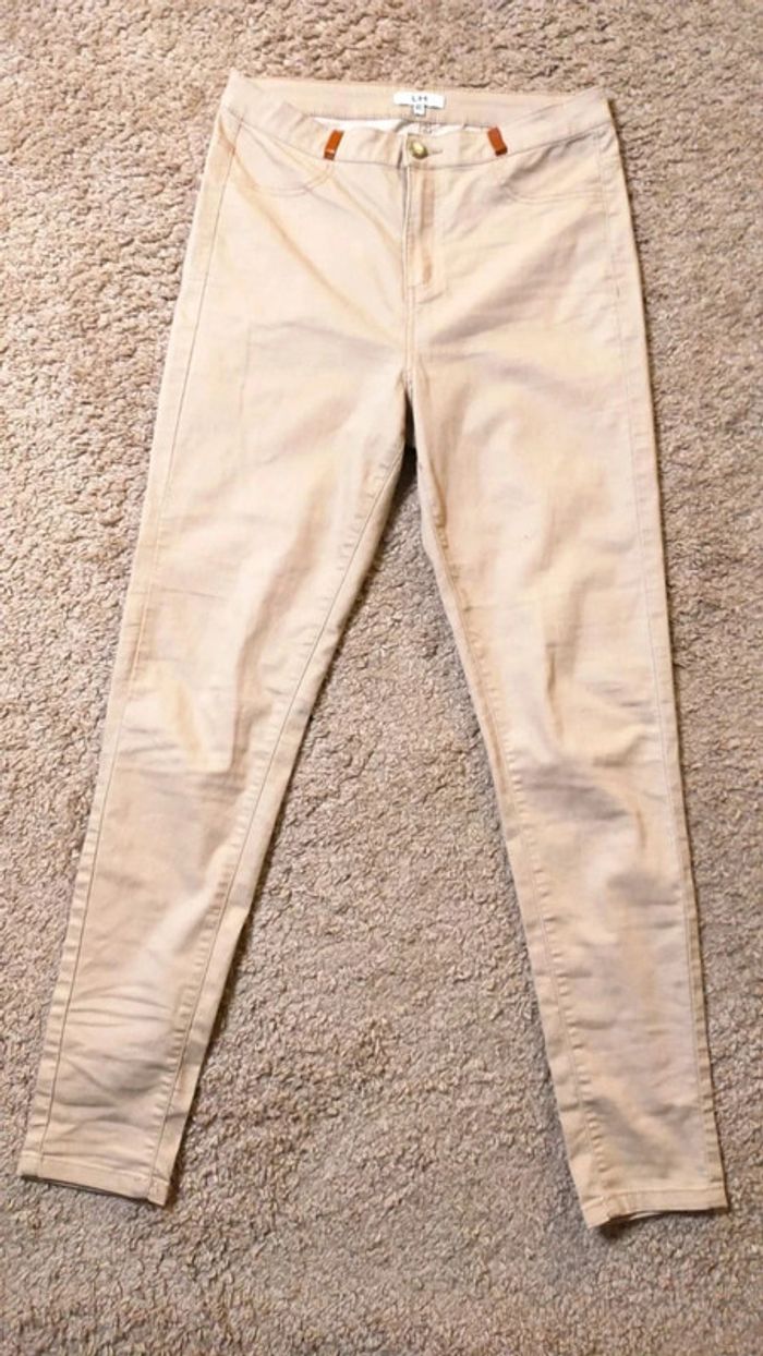 Jean Beige LH, femme, Taille 40 - photo numéro 5