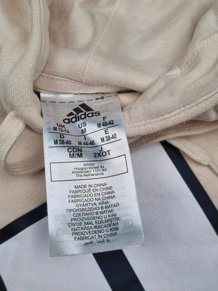 Sweat a capuche Adidas crème, M Femme - photo numéro 7