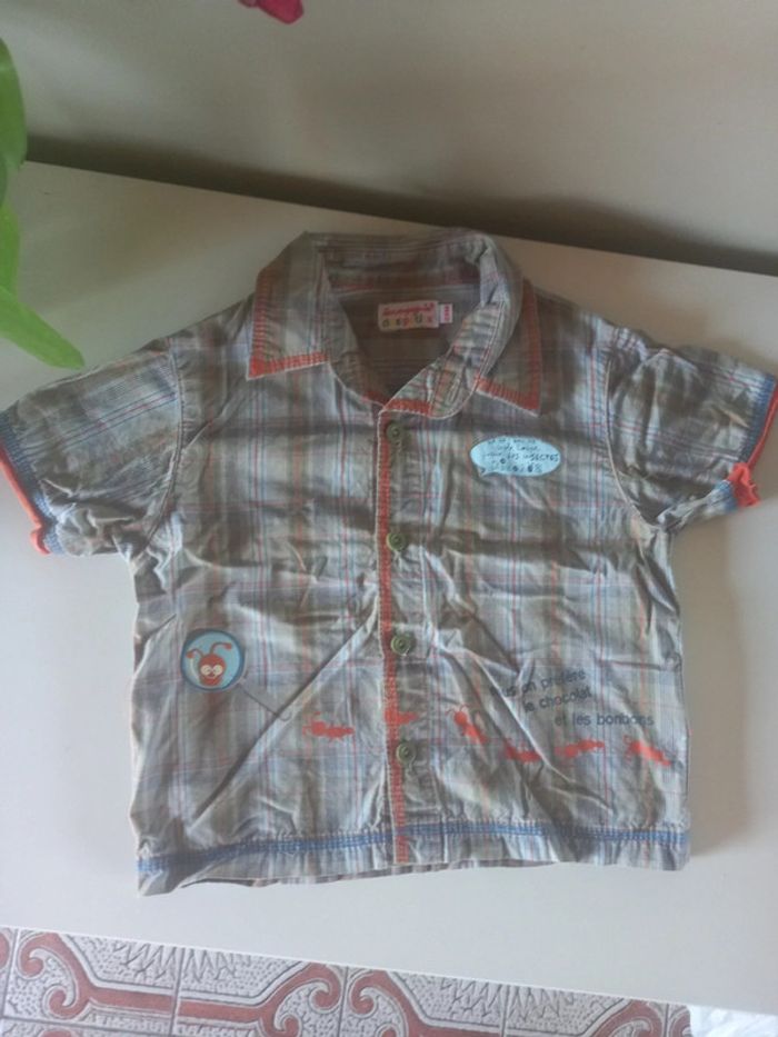 Salopette jeans + chemise assortie 24 mois - photo numéro 9