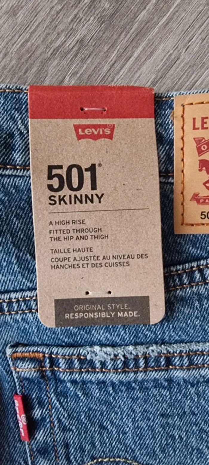 Jean Levi's 501 Skinny - Taille Haute - photo numéro 5