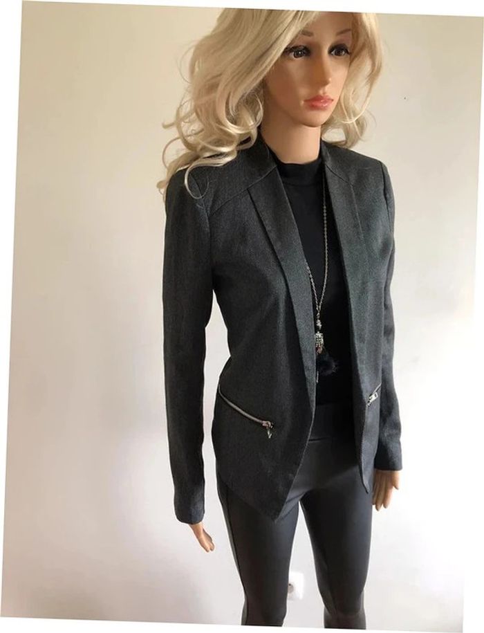 Blazer gris foncé Only taille 36 jamais porté - photo numéro 2