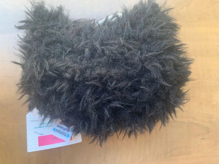 Peluche chat noir à lunette - photo numéro 3
