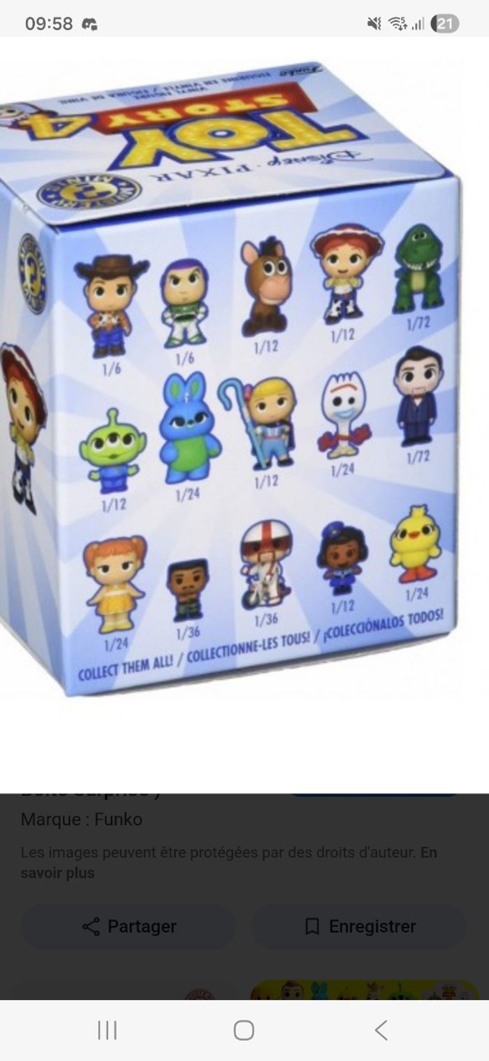 Funko Disney / Pixar Toy Story 4 Mystery minis - photo numéro 2