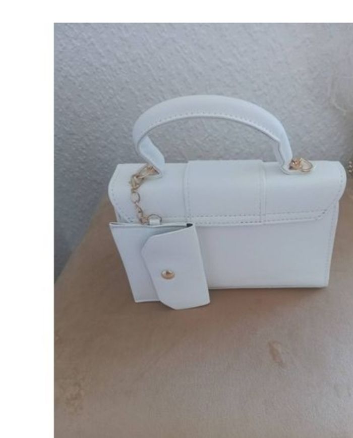 Sac à main femmes tendance populaires forme carré blanc - photo numéro 2