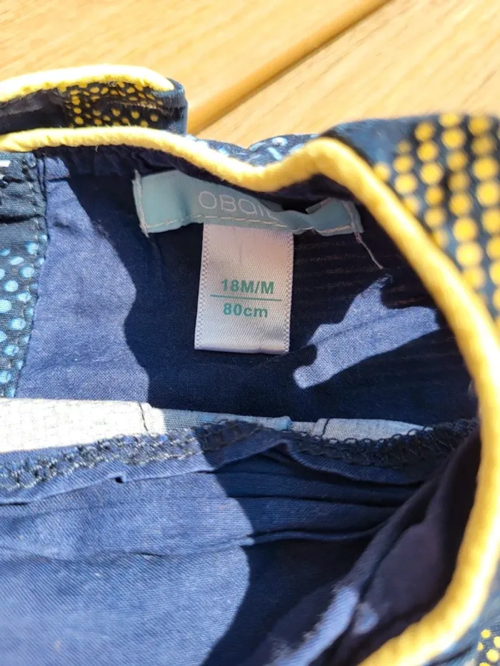 Robe d'été marine obaibi 18 mois - photo numéro 2
