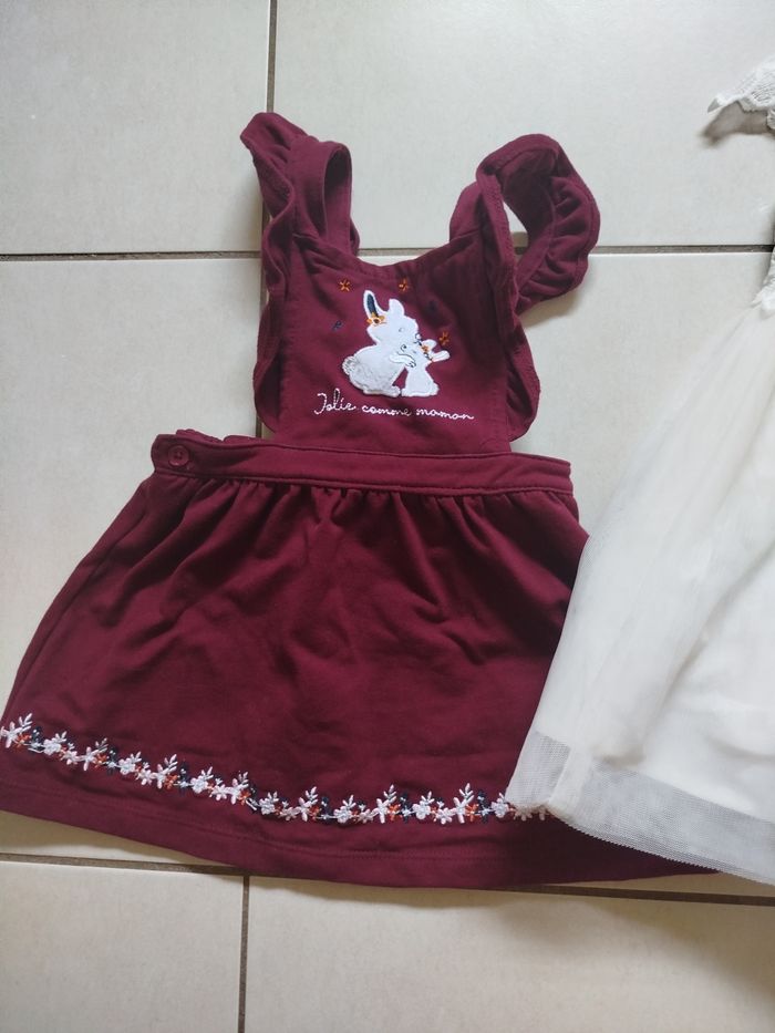 Lot de 2 robes fille taille 9 mois - photo numéro 2