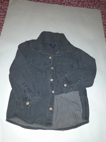 Chemise jean grise