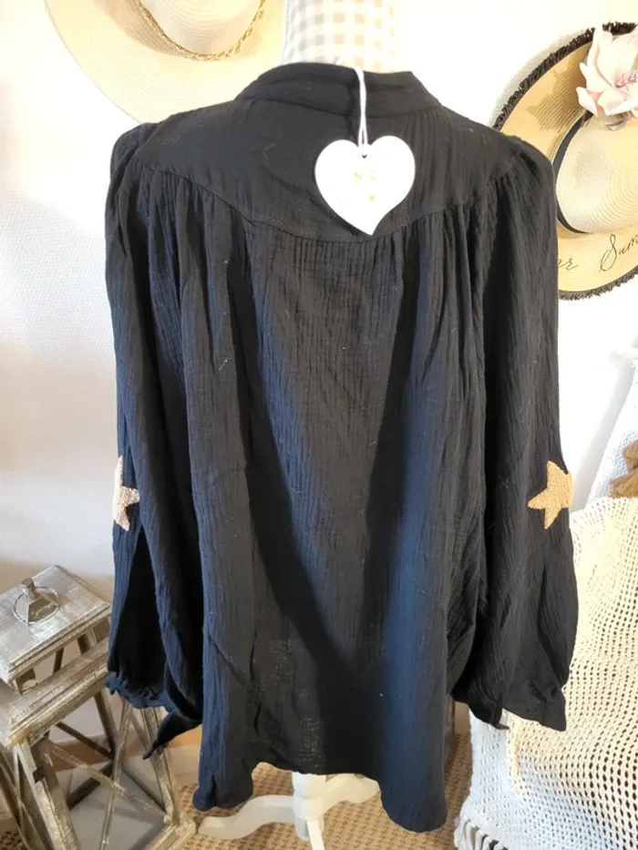 Chemise gaz de coton overzise