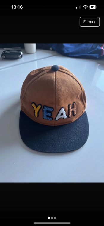 Casquette 3/6 mois