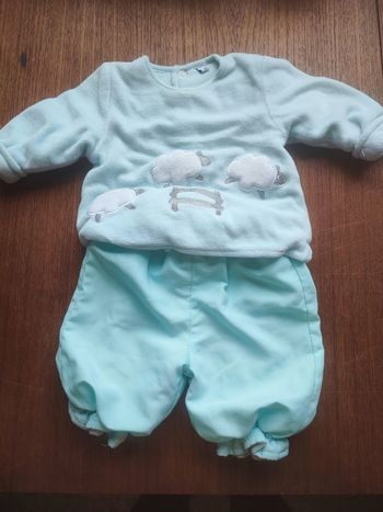 Ensemble 1 mois - bleu mouton