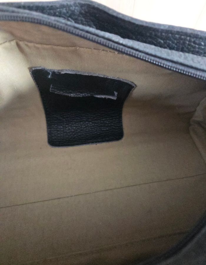 Sac a main noir avec bandoulière avec petit nœud - photo numéro 7