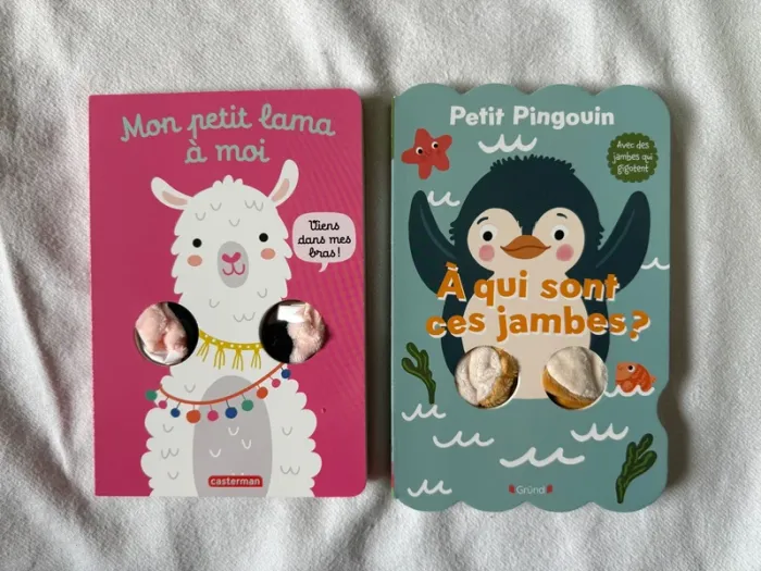 Lot de 2 livres marionnette