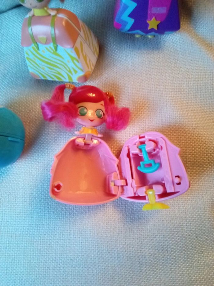 Lot de 4 petites poupées transformables en sac à main - photo numéro 6