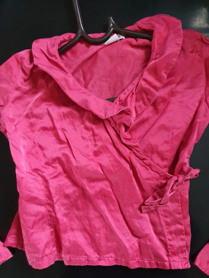 Chemise cache-coeur marque Floriane 6 ans - photo numéro 3