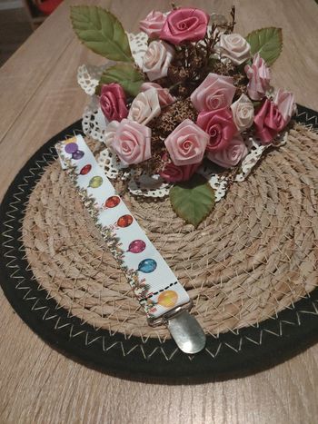 🌿Attache tétine boule de Noël🌿