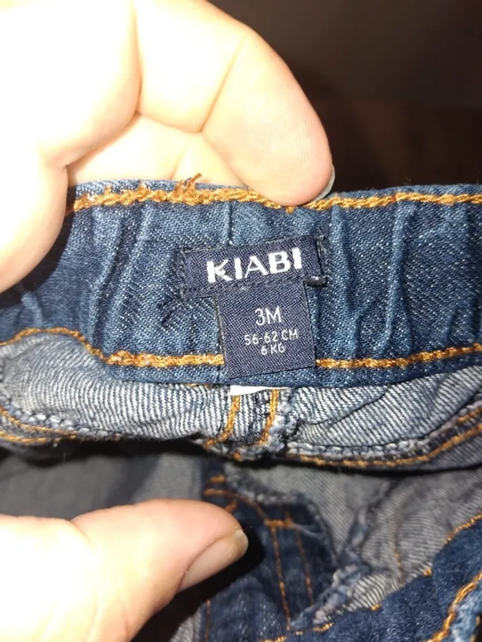 Lots de 2 jeans bébé 3 mois - photo numéro 7