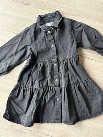 Robe en jean noire Zara