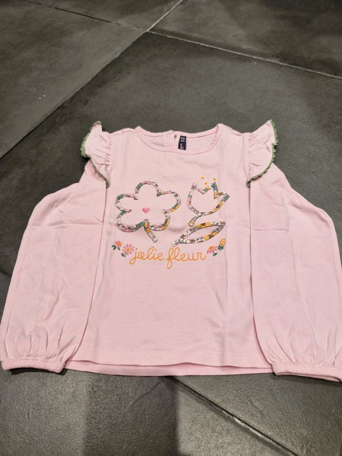 T-shirt manches longues Sergent Major rose 6 ans