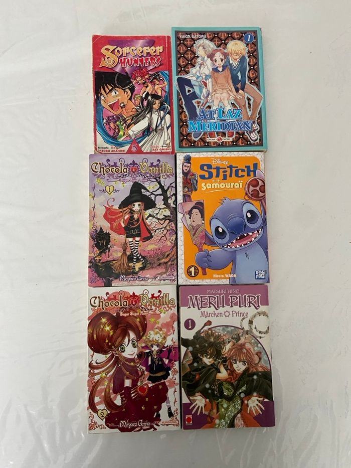 Lot de 6 Mangas - Thème Magie, Humour et Aventure