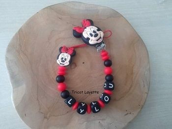 Attache tétine minnie