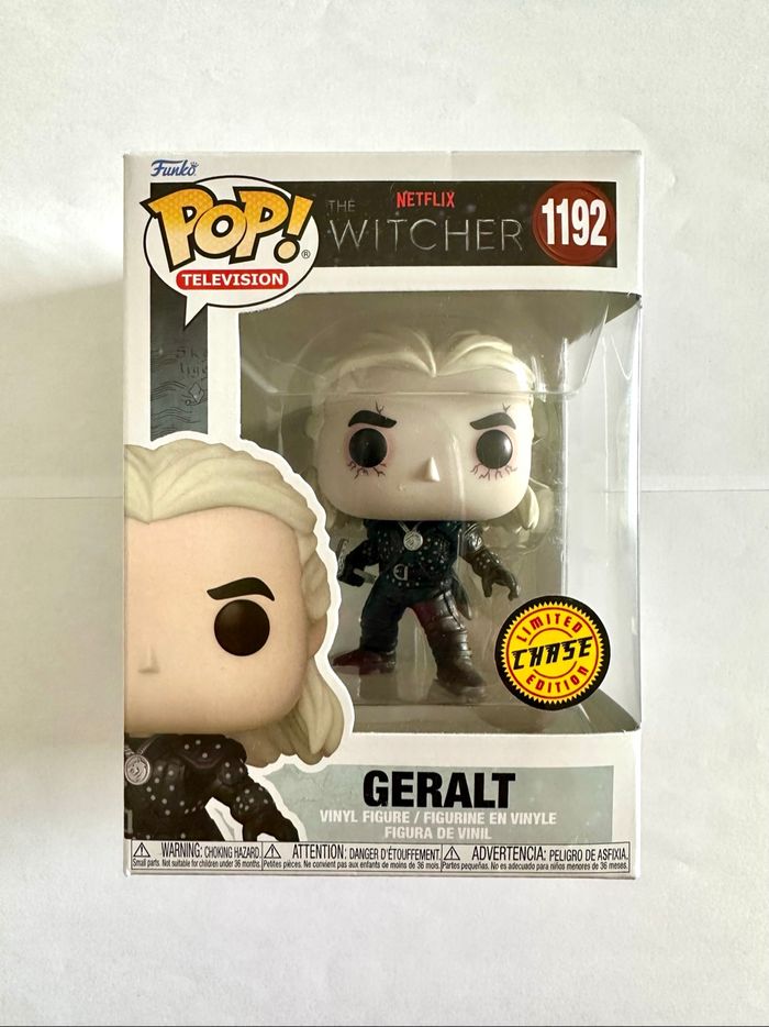 Figurine Funko Pop Geralt CHASE numéro 1192 The Witcher