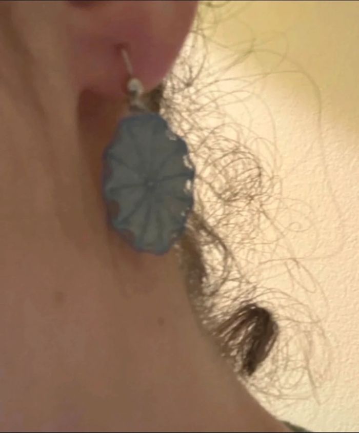 Boucles d’oreilles argentées - photo numéro 3