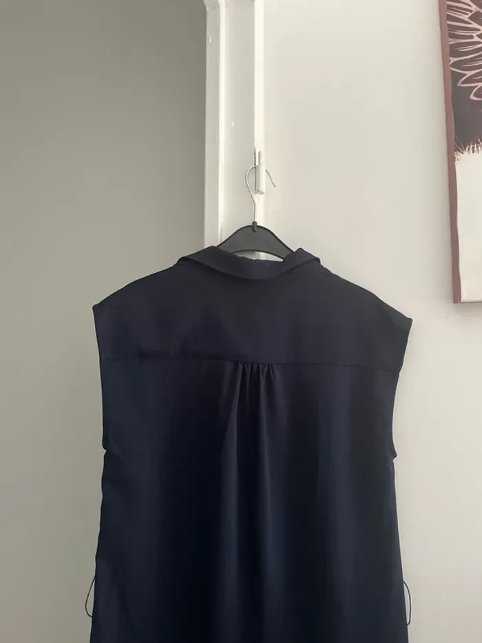 Robe d’été bleue marine foncé LH T38 très bon état - photo numéro 6