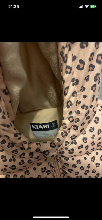 Manteau motif léopard 12 mois